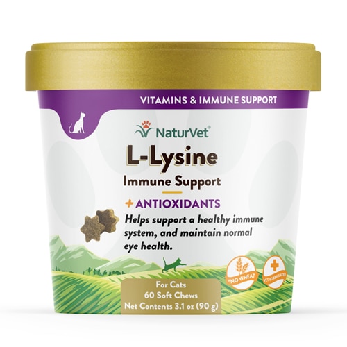 NaturVet L Lysine Immune Support Plus Antioxidants For Cats 60