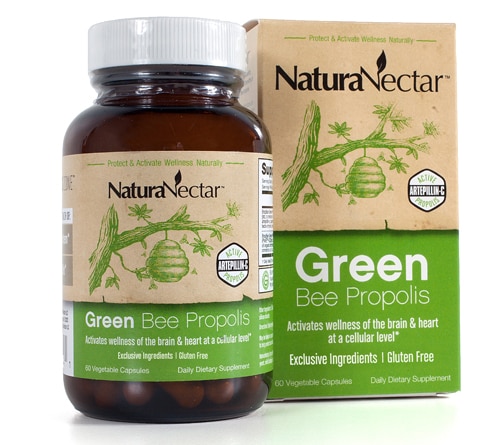 NaturaNectar Green Bee Propolis - Nootropic - Supports Brain Health & Immune System Health