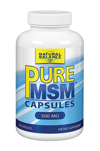 Natural Balance Pure MSM (Formerly Trimedica) -- 500 mg - 250 Capsules