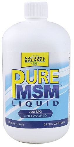 Natural Balance Pure MSM Liquid Unflavored -- 700 mg - 16 fl oz