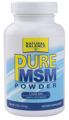Natural Balance Pure MSM™ Powder Unflavored -- 1000 mg - 4 oz