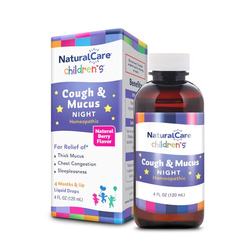 Natural Care Children's Cough & Mucus Night Time Homeopathic Yummy Berry
