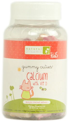 Natural Dynamix Calcium with Vit D for Kids -- 60 Gummies