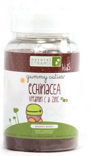 Natural Dynamix Kids Echinacea Vitamin C and Zinc -- 60 Gummies