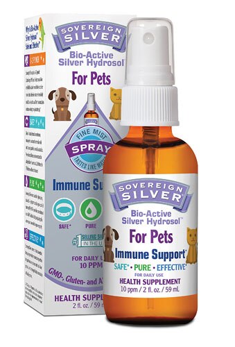 Natural Immunogenics Sovereign Silver Bio-Active Silver Hydrosol™ For Pets Immune Support -- 10 ppm - 2 fl oz