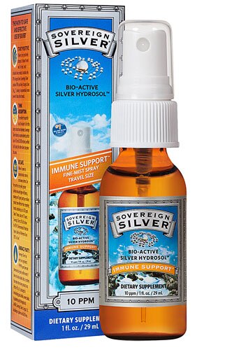Natural Immunogenics Sovereign Silver Bio-Active Silver Hydrosol™ Immune Support -- 10 ppm - 1 fl oz