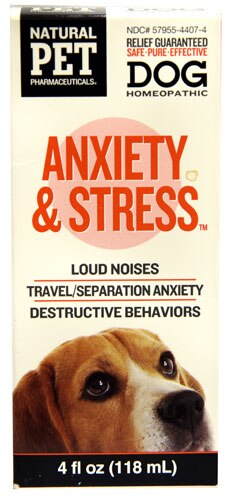 Natural Pet Pharmaceuticals Anxiety &amp; Stress for Dogs -- 4 fl oz