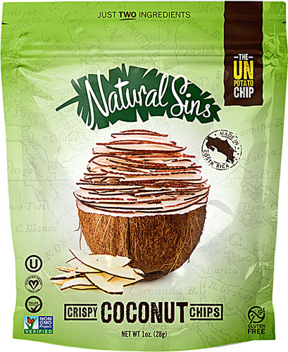 Natural Sins 100% Natural Baked Dried Fruit Thins Crispy Coconut -- 1 oz