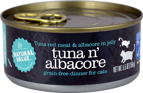 Natural Value Grain Free Dinner for Cats Tuna 'N Albacore -- 5.5 oz