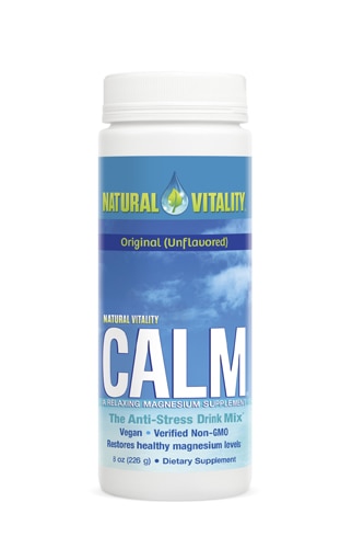 Natural Vitality Natural Calm Magnesium Supplement Unflavored -- 8 oz