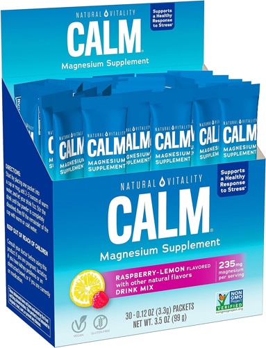 Natural Vitality Natural Calm Packets Raspberry Lemon -- 30 Packets