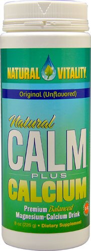 Natural Vitality Natural Magnesium Calm Plus Calcium Unflavored -- 8 oz