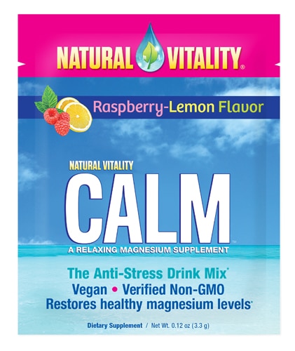 Natural Vitality Natural Magnesium Calm Raspberry Lemon -- 30 Packets