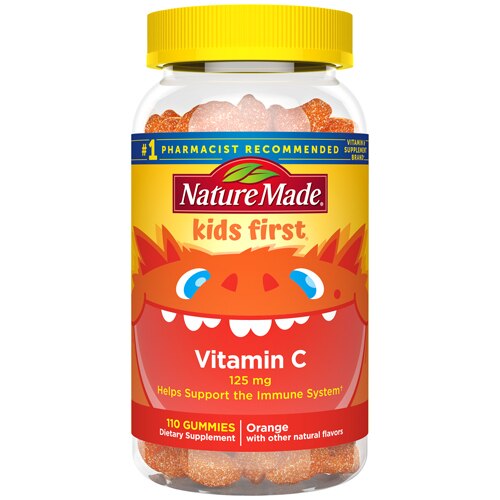 Nature Made Kids First Vitamin C Gummies Tangerine -- 125 mg - 110 Gummies