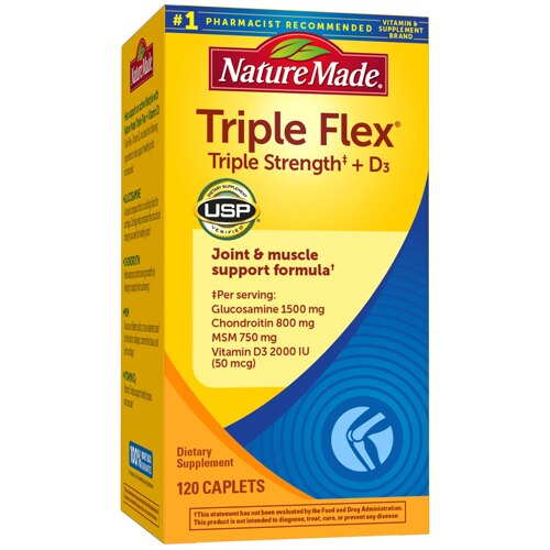 Nature Made Tripleflex With Vitamin D3 Triple Strength 120 Caplets