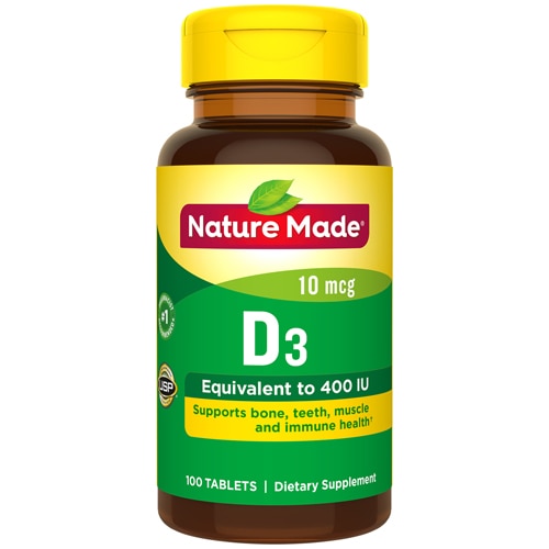 Nature Made Vitamin D3 400 Iu 100 Tablets Buy Online
