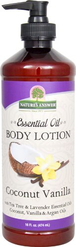 Nature's Answer Essential Oil Body Lotion Coconut Vanilla
