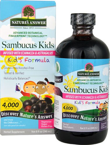 Nature's Answer Sambucus Kids Formula -- 4000 mg - 8 fl oz