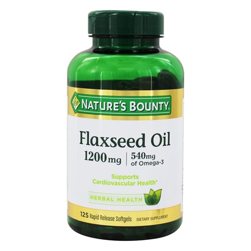 Nature's Bounty Flaxseed Oil
