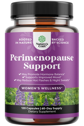 Nature's Craft Perimenopause Supplement, Multibenefit Menopause Ease For Women