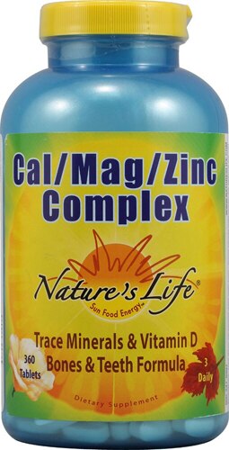Nature's Life Cal Mag Zinc Complex -- 360 Tablets