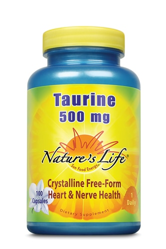 Nature's Life Taurine -- 500 mg - 100 Capsules