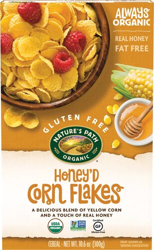 Nature's Path Organic Honey'd Corn Flakes Cereal -- 10.6 oz