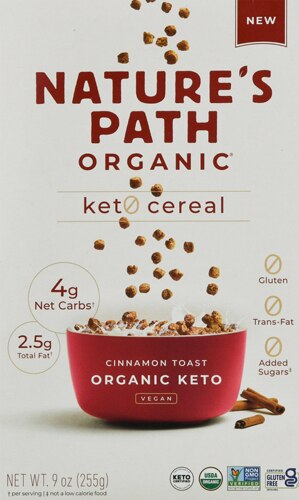 Nature's Path Organic Keto Cereal Cinnamon Toast -- 9 oz