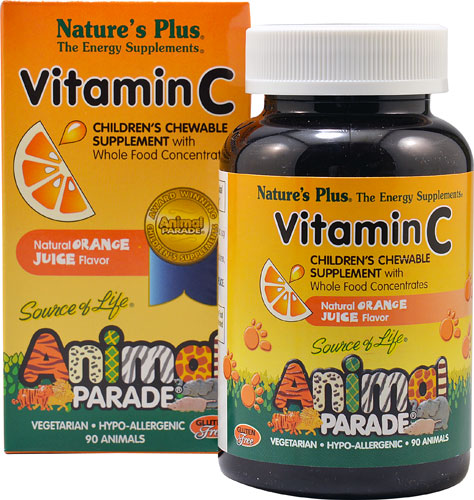 Nature's Plus Animal Parade® Vitamin C Children's Chewable with Whole Food Concentrates