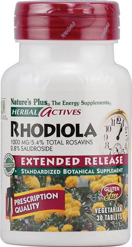 Nature's Plus Herbal Actives Rhodiola -- 1000 mg - 30 Vegetarian Tablets