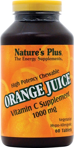 Nature S Plus Chewable Orange Juice Vitamin C 1000 Mg 60 Vegetarian Tablets Buy Online In Bolivia At Desertcart Bo Productid