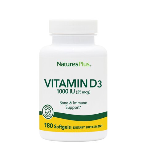 Natures Plus Vitamin D3 1000 Iu 180 Softgels