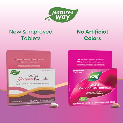 Nature's Way AM & PM Menopause Formula - Hormone-Free -- 30AM & 30PM Tablets