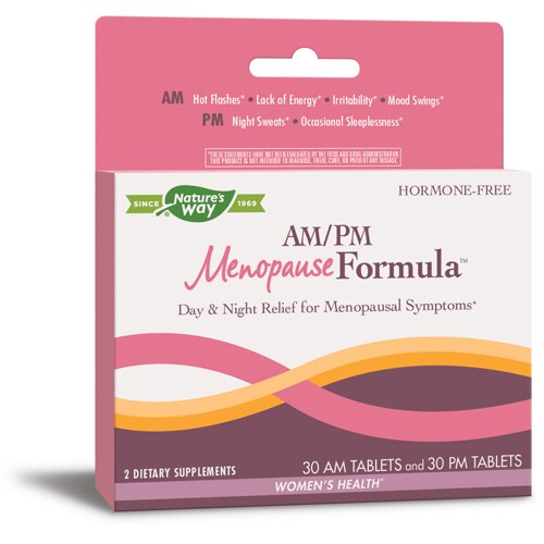 Nature's Way AM-PM Menopause Formula - Hormone-Free 30 AM & 30 PM Tablets