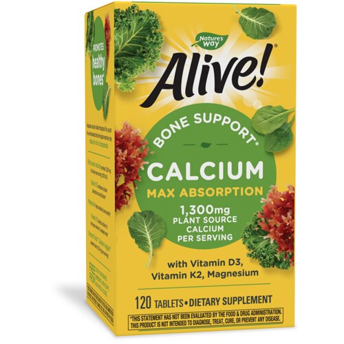 Natures Way Alive Calcium Bone Formula 120 Tablets