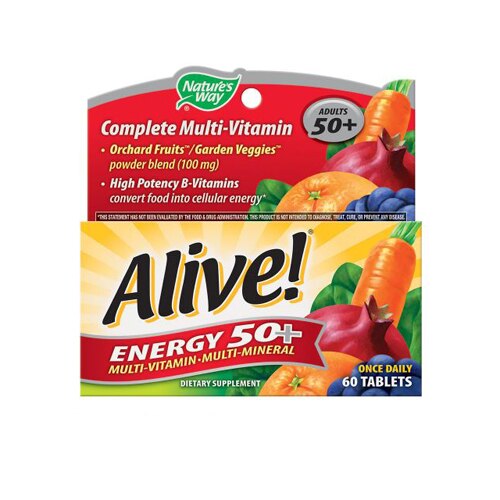 Nature's Way Alive! Energy 50+ Complete Multivitamin with High Potency B-Vitamins
