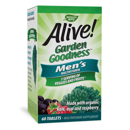 Nature's Way Alive! Garden Goodness Men's Multivitamin -- 60 Tablets