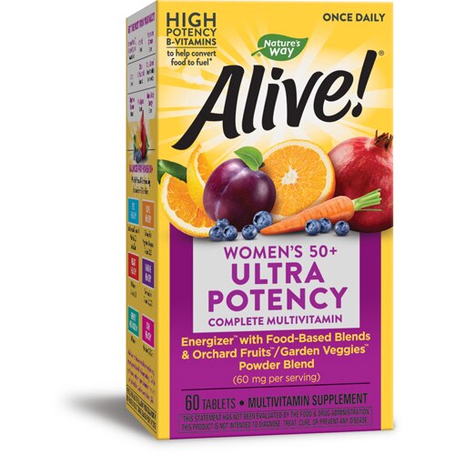 Nature's Way Alive!® Once Daily Women's 50 + Ultra Potency -- 60 ...