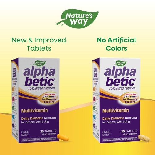 Nature's Way Alpha betic Multivitamin - with B-Vitamins for Energy Support -- 30 Tablets