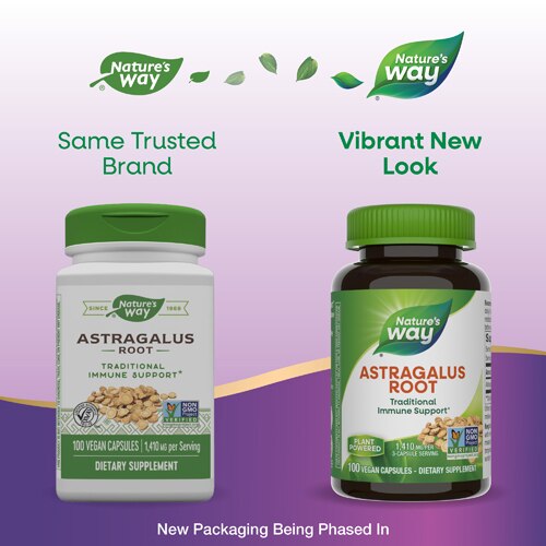 Nature's Way Astragalus Root - Traditional Immune Support -- 1410 mg Per Serving - 100 Vegan Capsules
