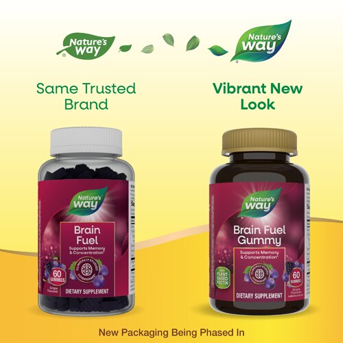 Nature's Way Brain Fuel Gummies Grape