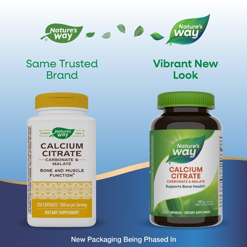 Nature's Way Calcium Citrate Vitamins -- 500 mg - 250 Capsules