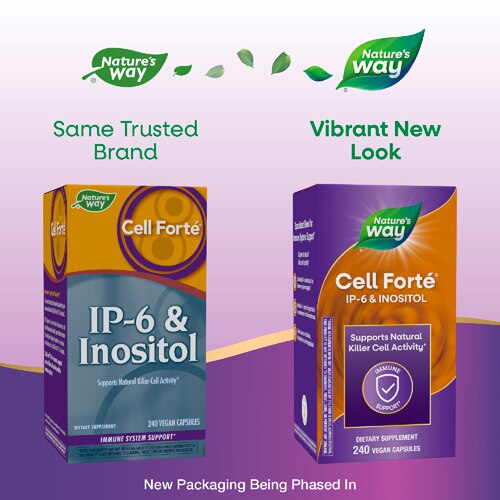 Nature's Way Cell Forté IP-6 & Inositol Supplement -- 240 Vegan Capsules