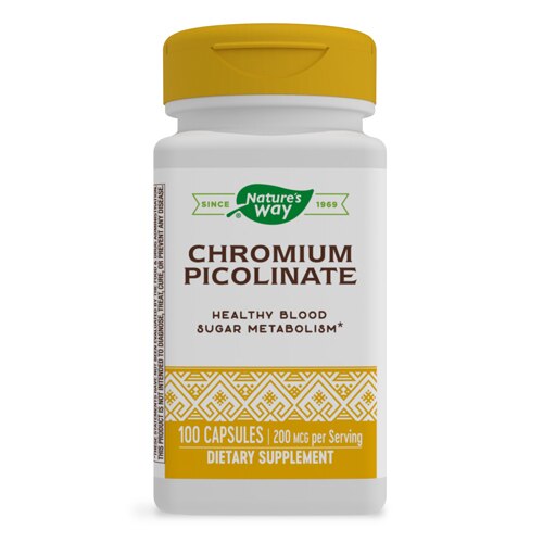 Nature's Way Chromium Picolinate -- 200 mcg Per Serving - 100 Capsules