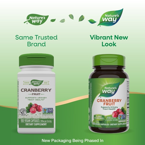Nature's Way Cranberry - Supports Urinary Tract Health -- 930 mg Per Serving - 100 Vegan Capsules