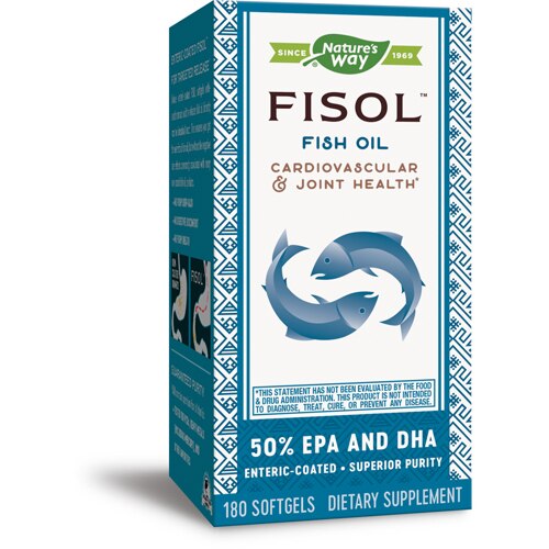 Nature's Way Fisol Enteric-Coated Fish Oil - 50% EPA & DHA -- 180 Softgels