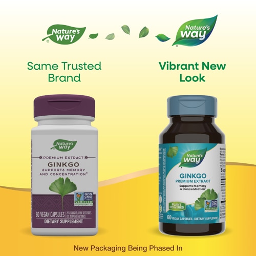 Nature's Way Ginkgo Premium Extract with Gotu Kola