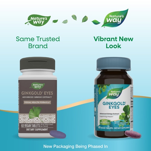 Nature's Way Ginkgold Eyes - Ginkgo Biloba Supplement for Adults