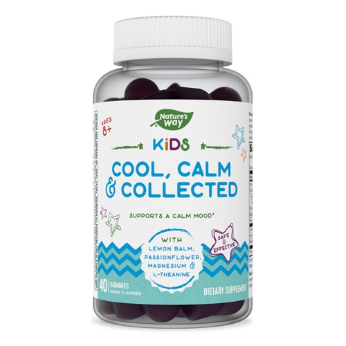 Nature's Way Kids Cool Calm & Collected - Magnesium & L-Theanine Grape Flavored