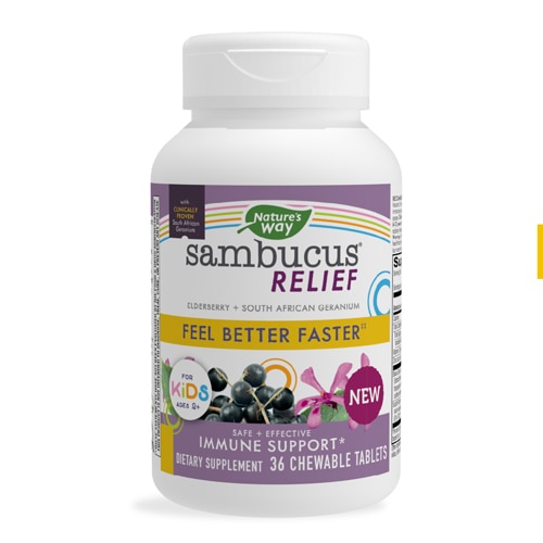 Nature's Way Kids Sambucus Elderberry Relief + Immune Support